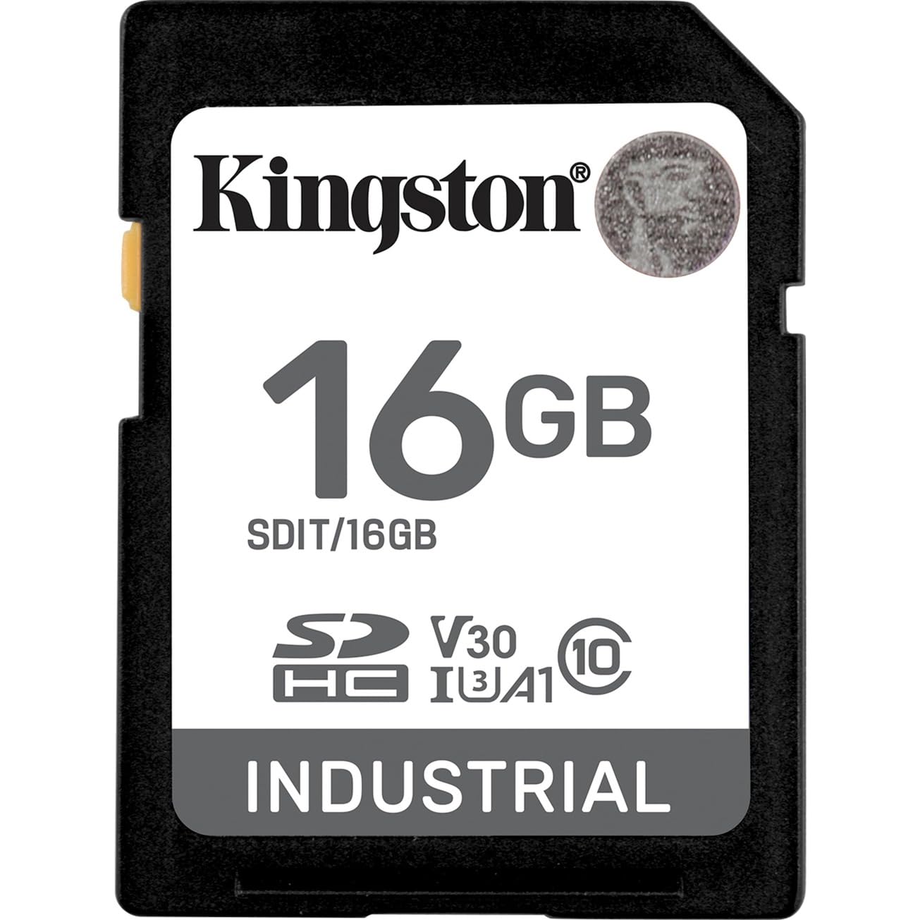 Kingston Industriële SD-kaart, tot 100 MB/s, hoog uithoudingsvermogen, UHS-I U3 V30 A1, (SDIT/16GB)