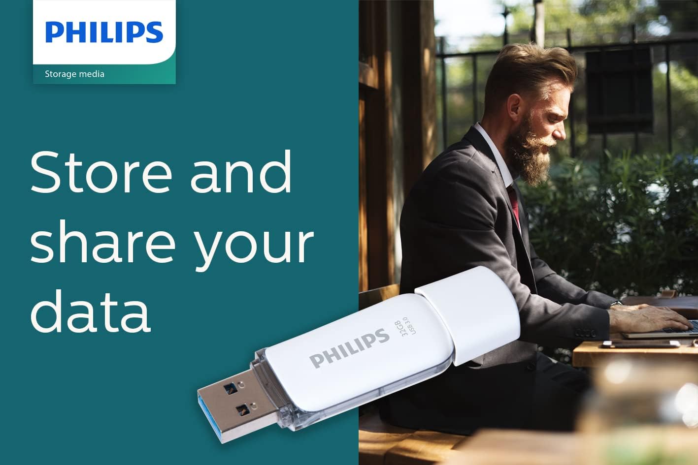 Philips Snow Edition Super Speed 3.0 USB flash drive 8 GB voor PC, laptop, computer, leessnelheid tot 100 MB/s