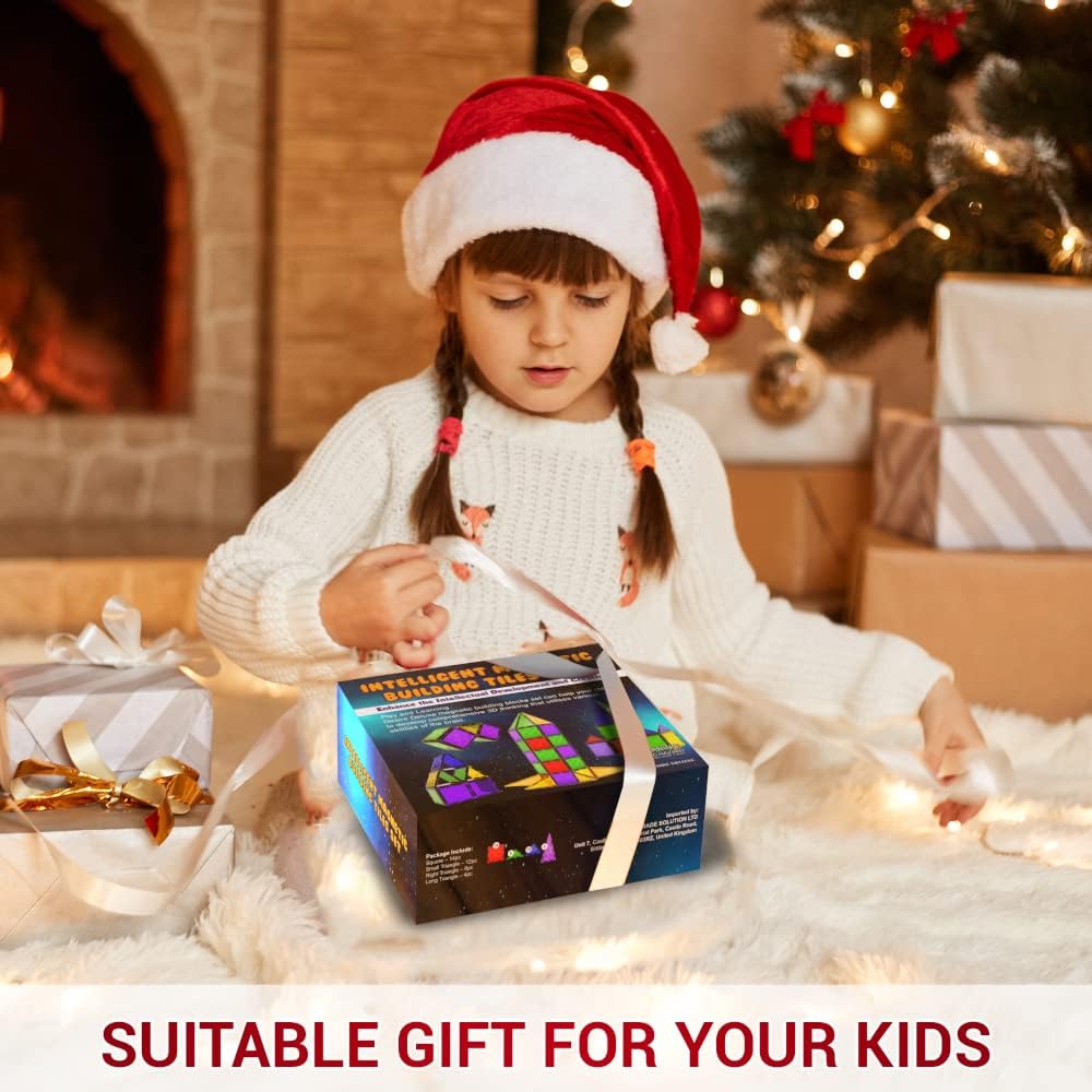 Desire Deluxe Magnetische bouwstenen tegels Montessori kinderspeelgoed voor jongens en meisjes - educatieve constructieset cadeau - verjaardag, voor 3 - 8 jaar (37st). - NLMAX