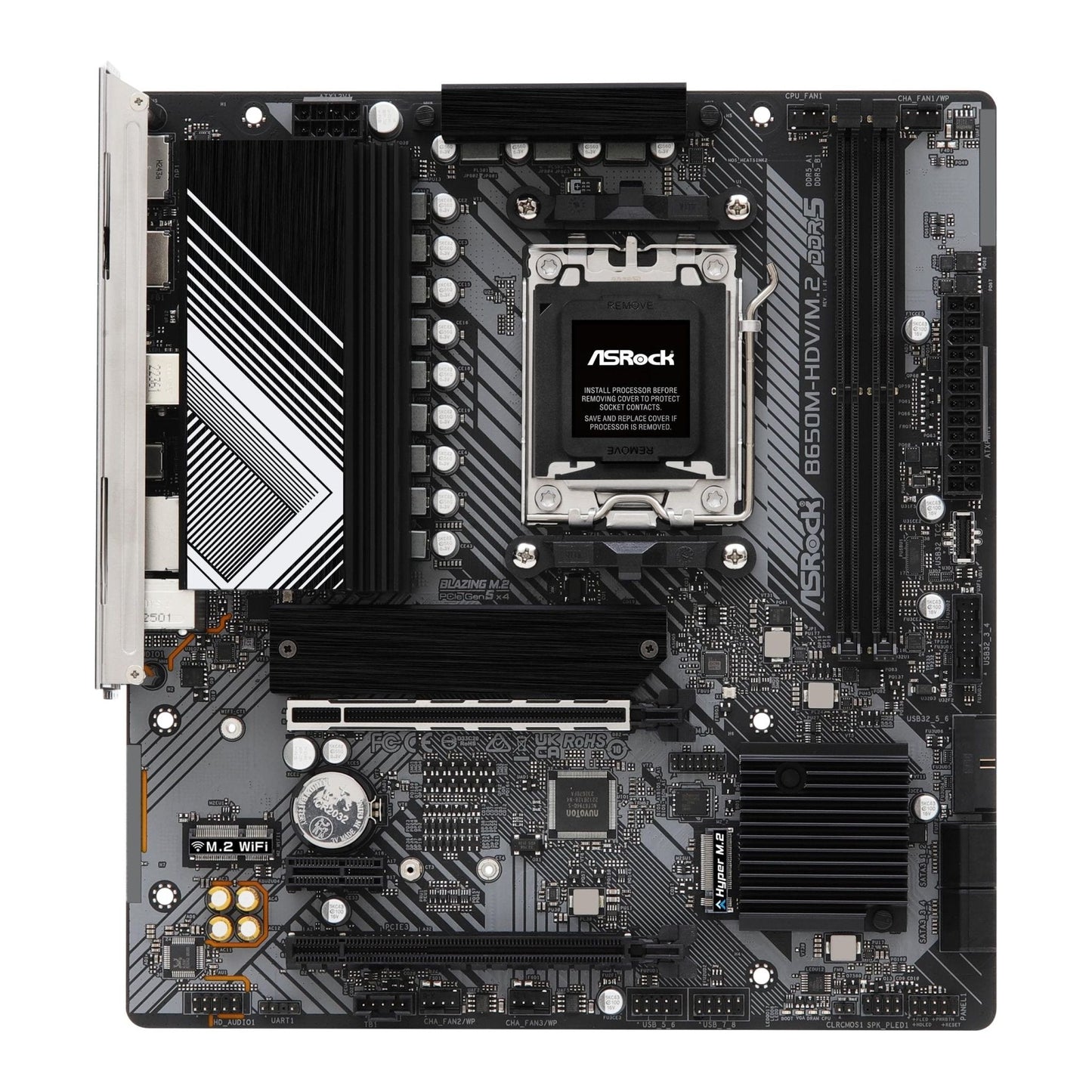 ASRock B650M-HDV/M.2, AMD B650, AM5, Micro ATX, 2 DDR5, HDMI, DP, 2.5G LAN, PCIe4, 2x M.2 - NLMAX