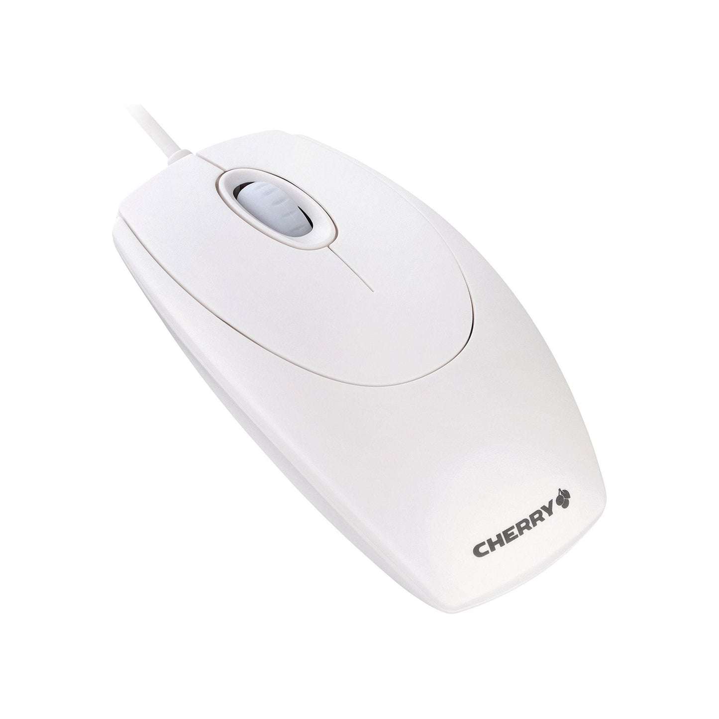 CHERRY WheelMouse optische, bedrade muis, geschikt voor rechts- en linkshandigen, optische sensor voor exacte beweging van de muisaanwijzer, wit-grijs - NLMAX