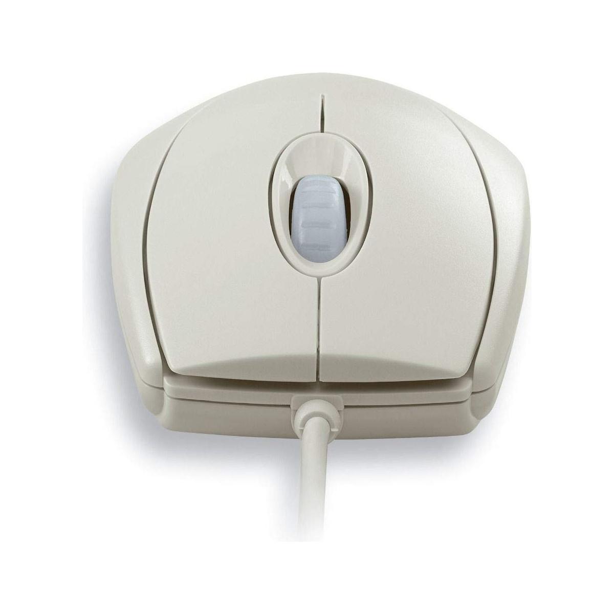 CHERRY WheelMouse optische, bedrade muis, geschikt voor rechtshandige en linkshandige gebruikers, optische sensor voor exacte beweging van de muisaanwijzer, lichtgrijs - NLMAX