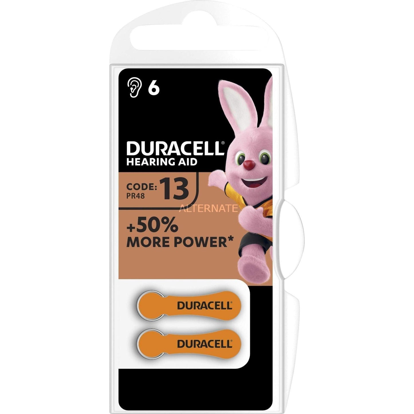 Duracell Specialty gehoorapparaatbatterijen 13 6 Stück oranje/zwart - NLMAX