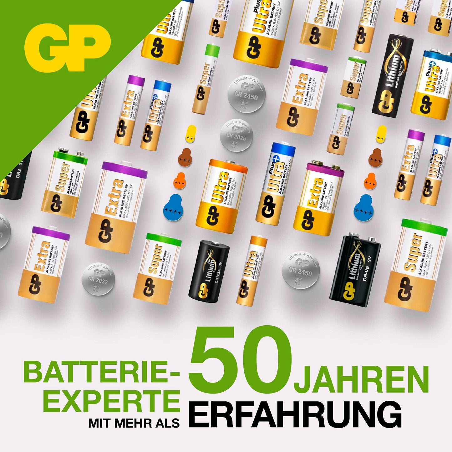 GP LR44 knoopcellen | batterijen L1154f / AG13 / V13GA | 10 stuks knoopbatterijen alkaline 1,5 V (spanning 1,5 volt) - NLMAX