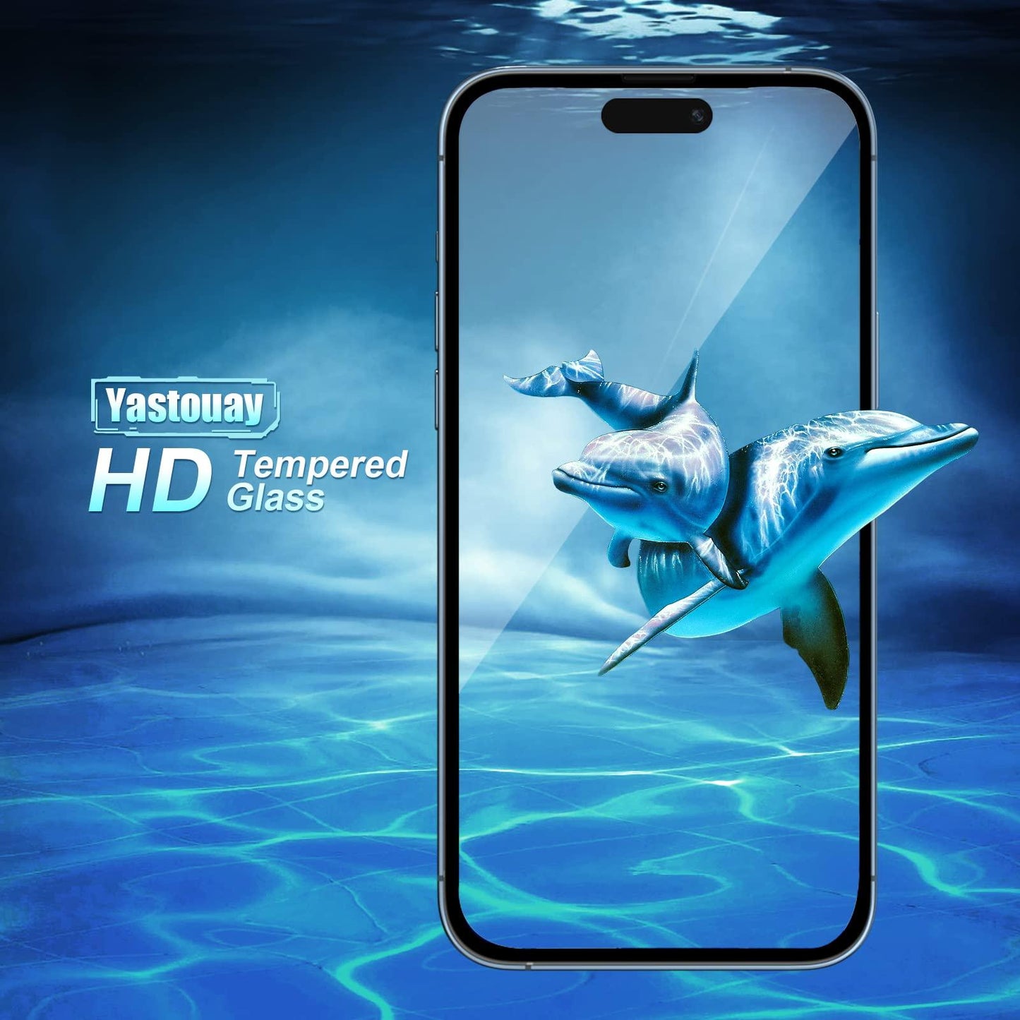 iPhone 14 Pro Glas Screen Protector gehard glas Film 6,1-inch, volledige dekking 3-Pack Bubble Free, Case-Friendly, - NLMAX