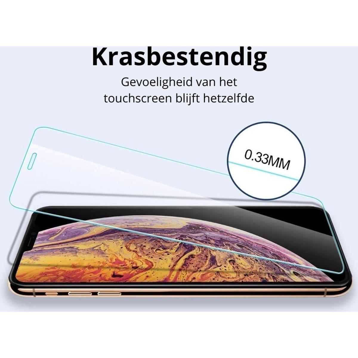 iPhone 8 Screenprotector glas - extra strek en helder Beschermglas - 2 stuks - NLMAX