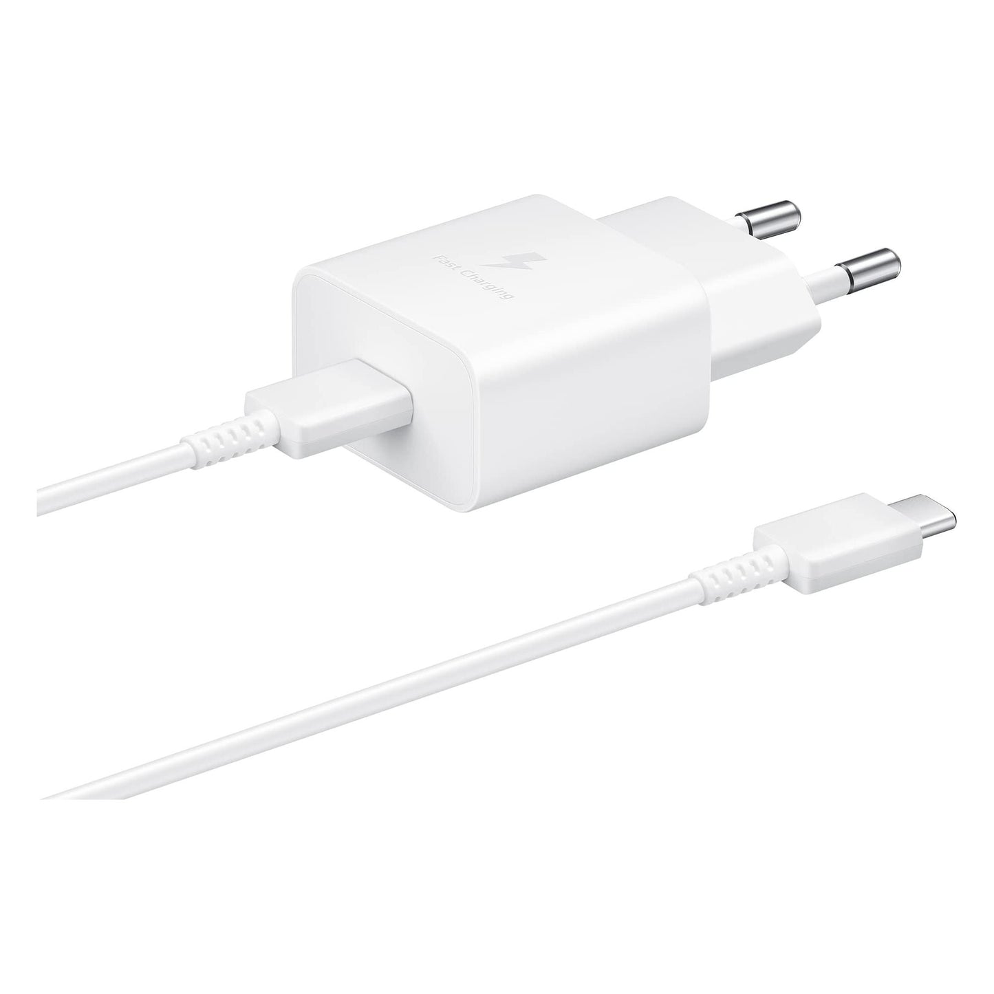 Samsung 15 Watt USB Type-C snellaadadapter, oplader met datakabel, wit - NLMAX