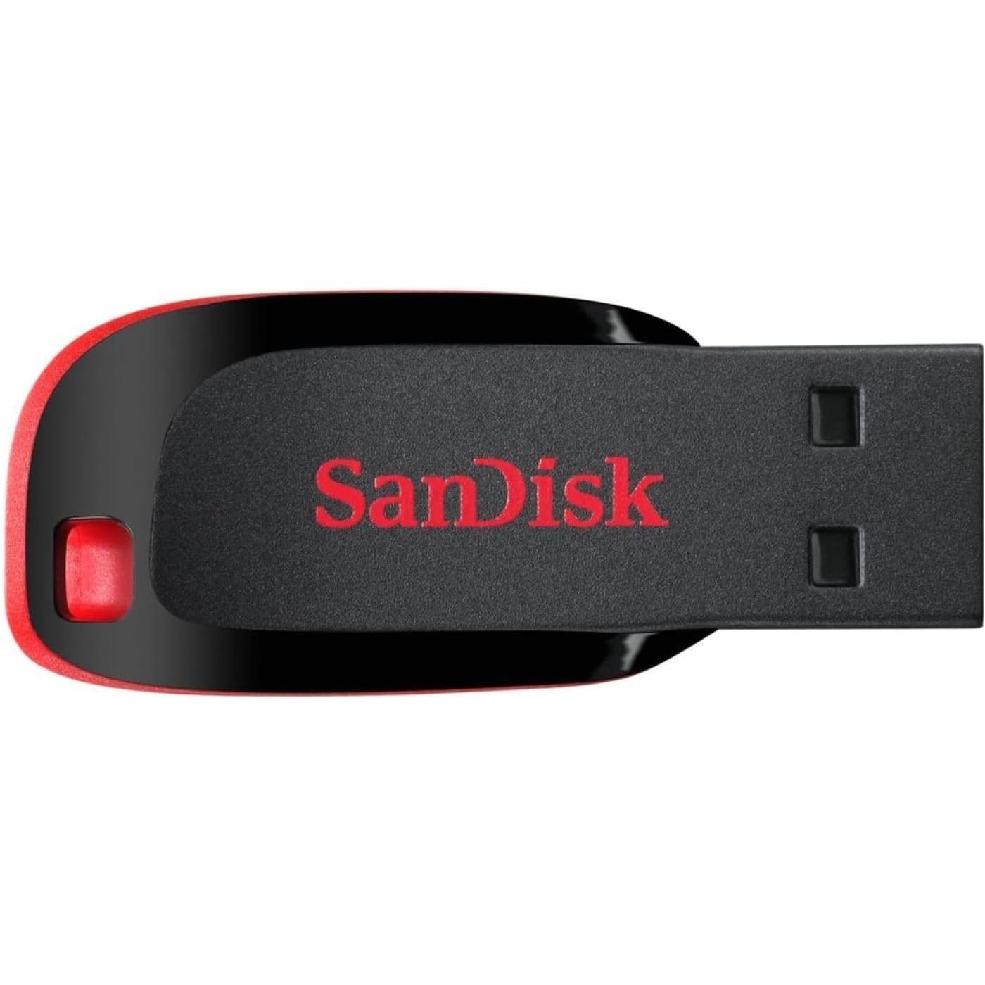 SanDisk 64 GB Cruzer Blade USB 2.0 Flash Drive - Black - NLMAX