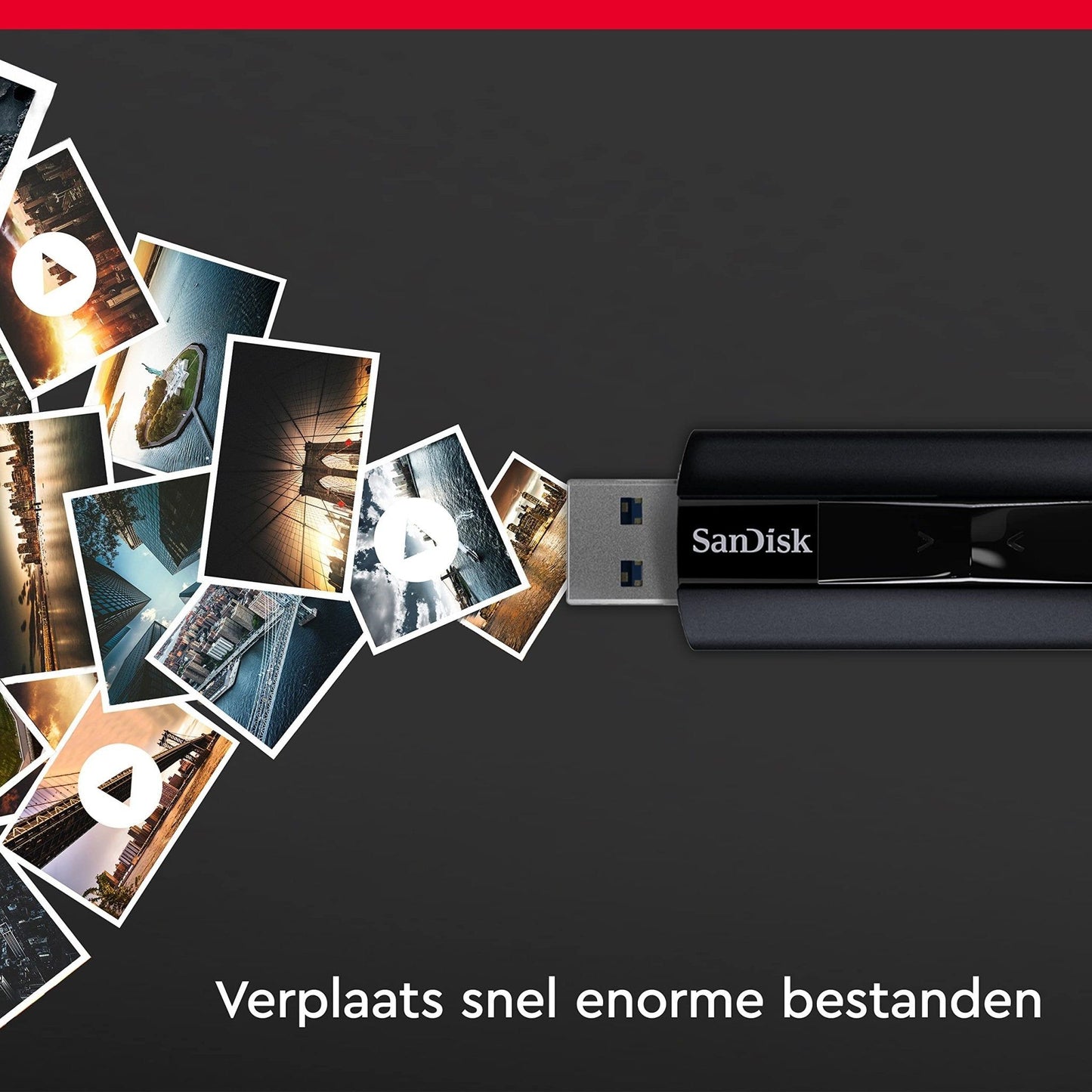 SanDisk Extreme PRO USB 3.2 Solid State-Flashdrive 128 GB (Draagbare En Betrouwbare, Leessnelheden Tot 420 MB/s, Behuizing Van Aluminium, Versleutelingssoftware) Zwart - NLMAX