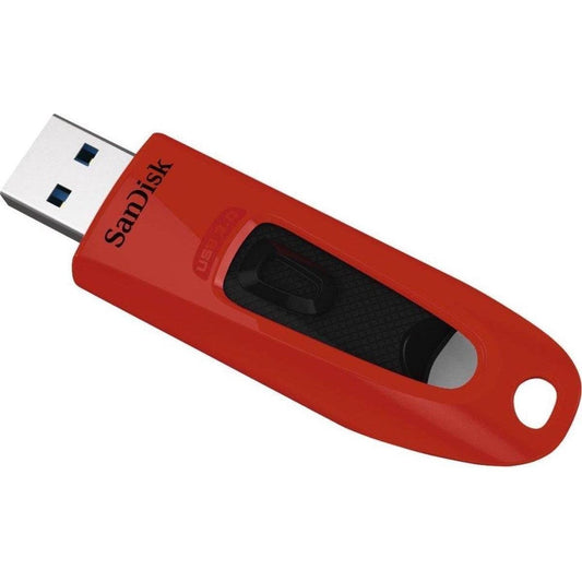 SanDisk Ultra, USB 3.0 Flash Drive, 64GB, USB-flashstation 130Mm/S - Rood - NLMAX
