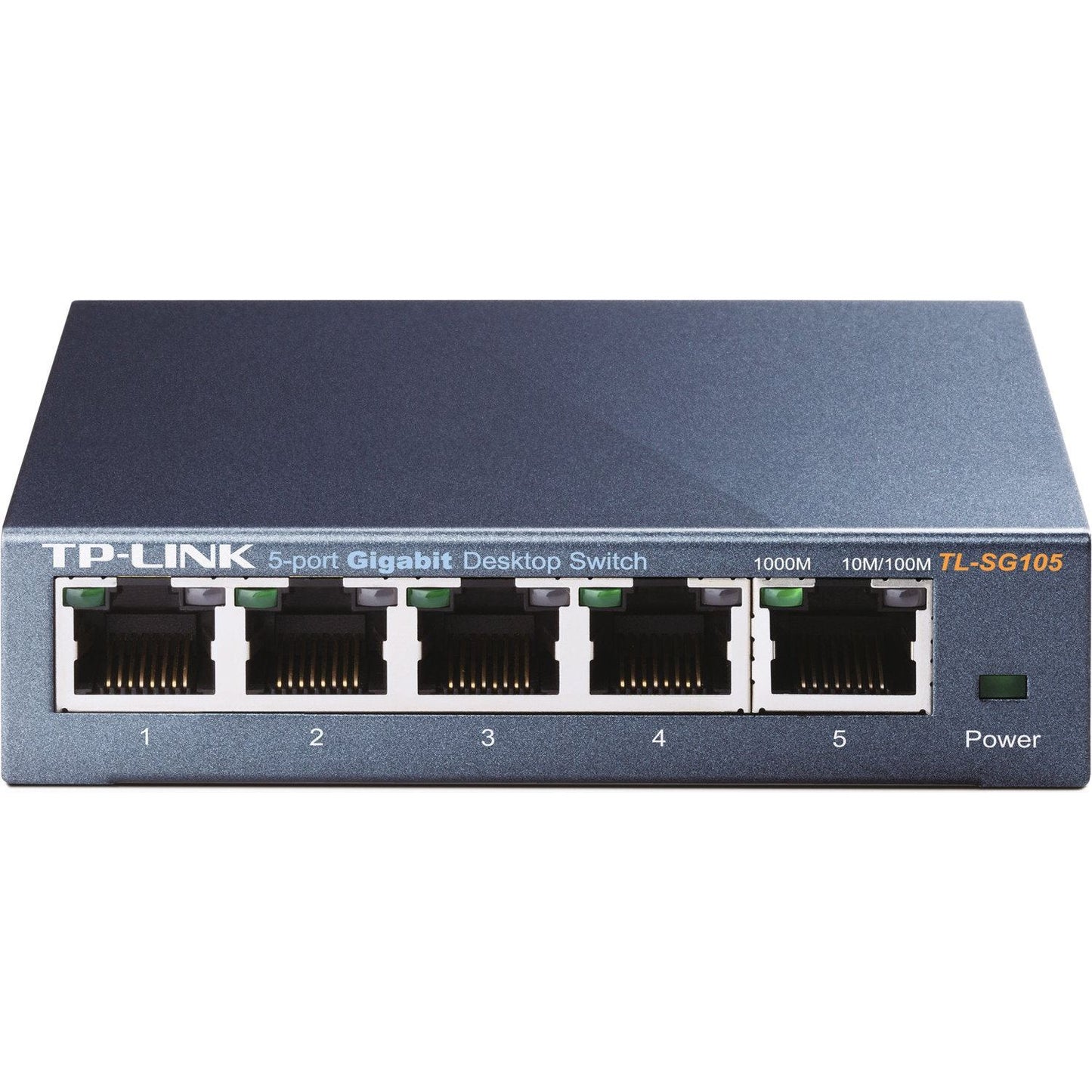 TP-Link TL-SG105 5-Port Gigabit Ethernet Switch, Desktop/Wall-Mount, Steel Case - NLMAX