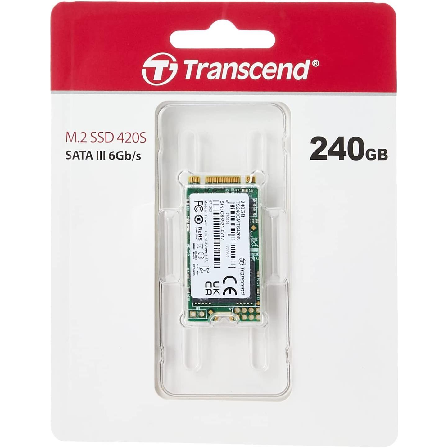 Transcend TS240GMTS420S 240GB | M.2 SSD 420S SATA III 6Gb/s interface - NLMAX