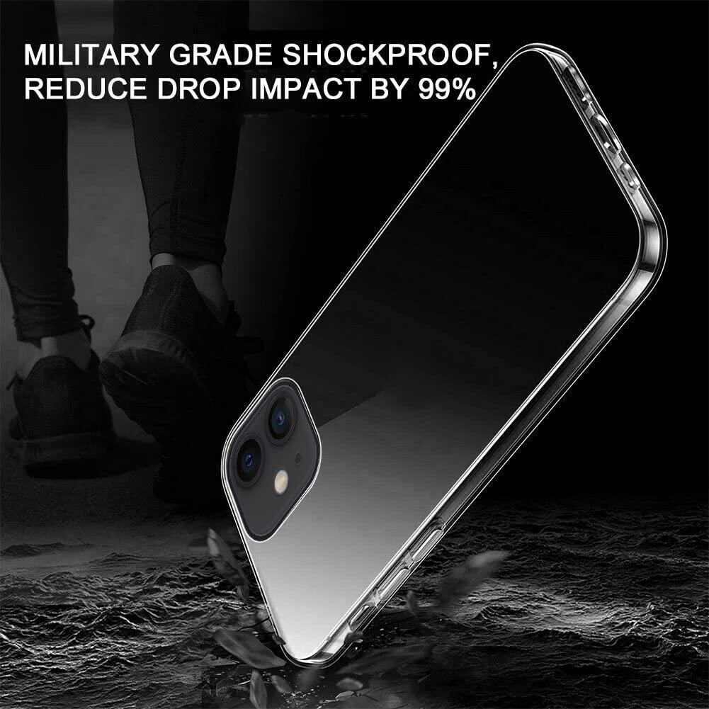 Transparante hoes voor iPhone 11 Pro Max + Screenprotector Tempered Glass Set 2in1 - NLMAX