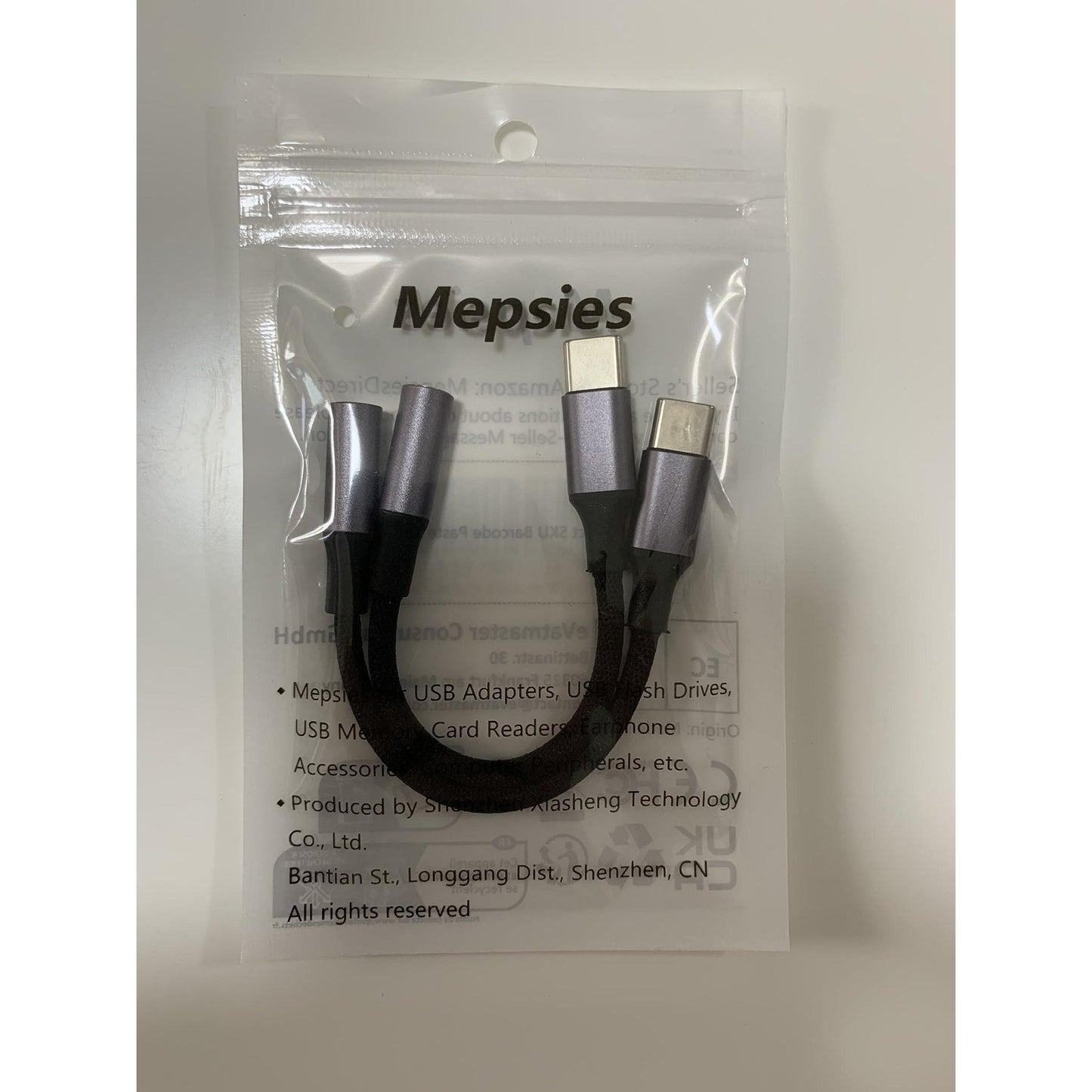 USB C naar 3,5 mm jack adapter (2 stuks), USB type C naar hoofdtelefoon adapter aux audio hoofdtelefoonaansluiting adapter compatibel met Samsung Galaxy S22, S21, S20, Note20, Xiaomi, Huawei, Pixel, OnePlus - NLMAX