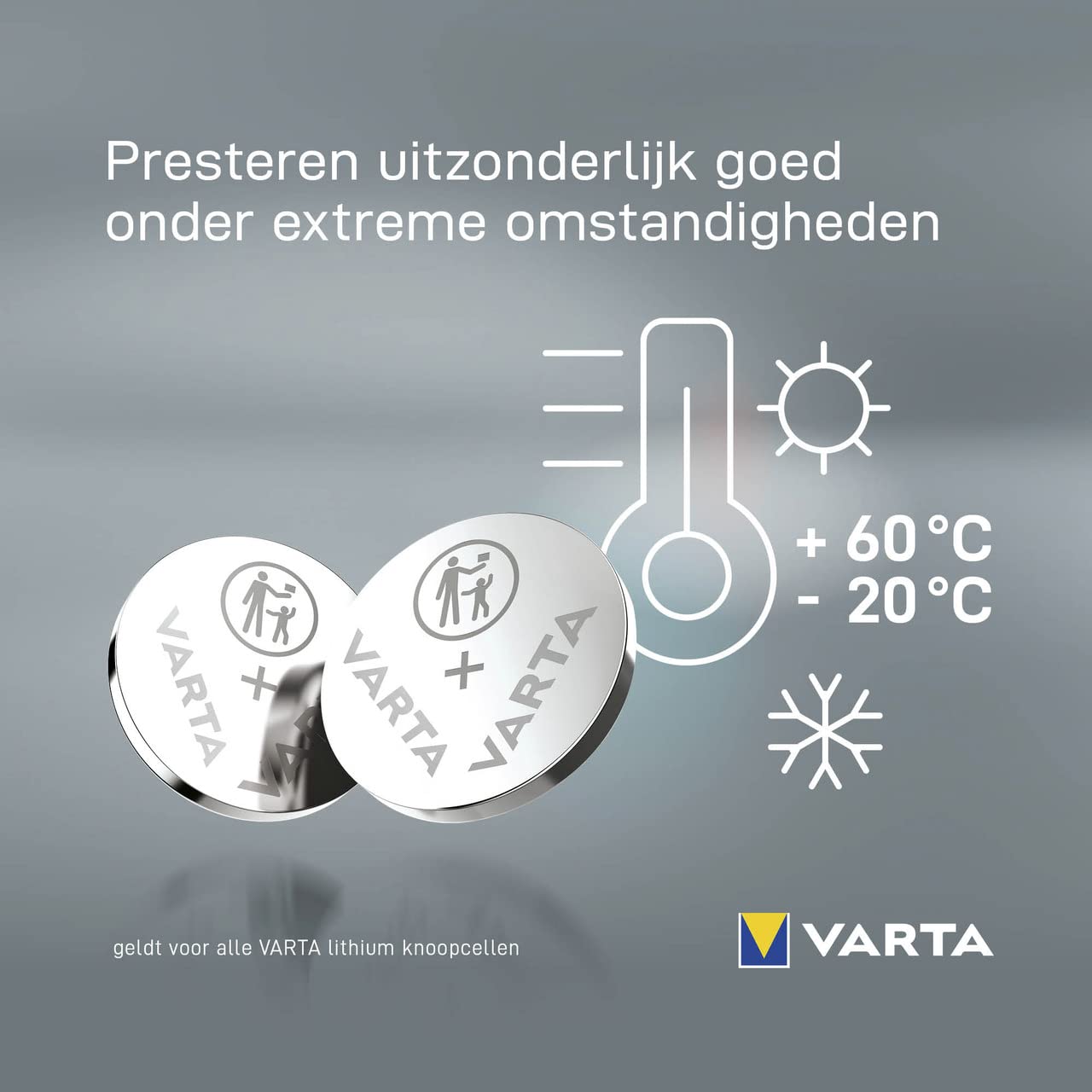 Varta batterijen Electronics CR2016 Lithium knoopcel verpakking met 2 stuks knoopcellen in originele blisterverpakking met 2 stuks - NLMAX