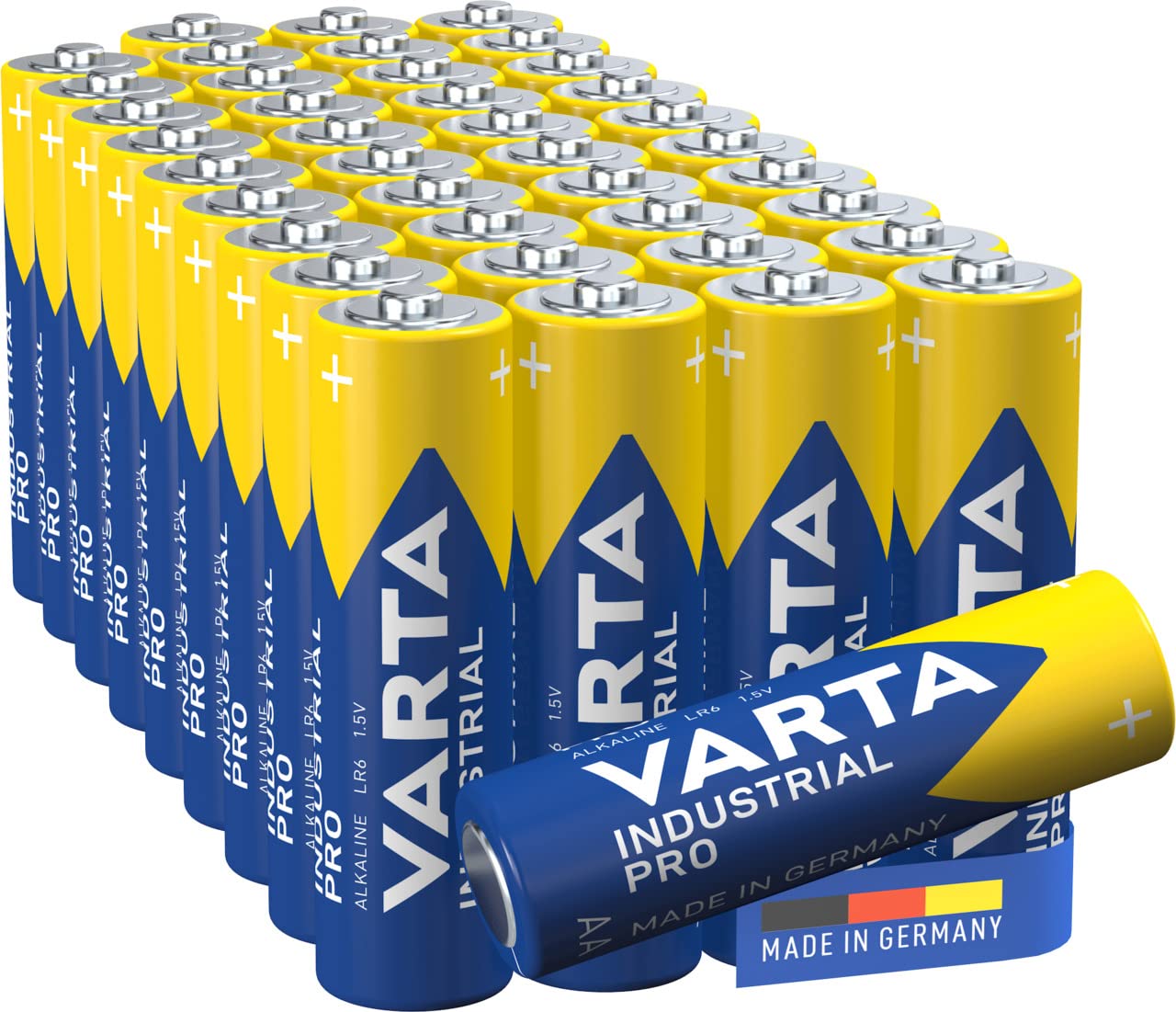 Varta Industrial Pro Battery AAA 40 pieces frustration-free. blue (bright blue) - NLMAX
