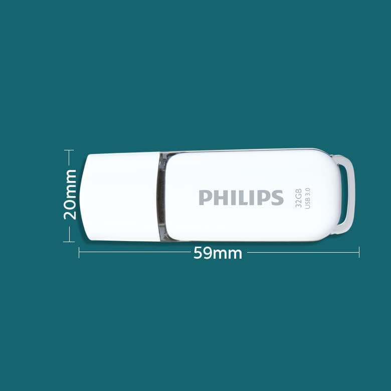 Philips Snow Edition Super Speed 3.0 USB flash drive 8 GB voor PC, laptop, computer, leessnelheid tot 100 MB/s