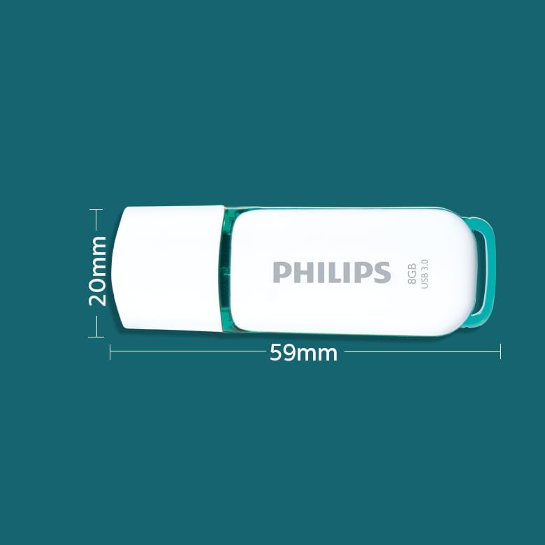 Philips Snow Edition Super Speed 3.0 USB flash drive 8 GB voor PC, laptop, computer, leessnelheid tot 100 MB/s
