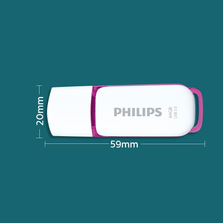 Philips Snow Edition Super Speed 3.0 USB flash drive 8 GB voor PC, laptop, computer, leessnelheid tot 100 MB/s