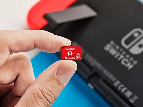 SanDisk MicroSDXC-Kaart Voor Nintendo Switch 128 GB (V30, U3, C10, A1, Leessnelheden Tot 100 MB/s, Van Meerdere Games)