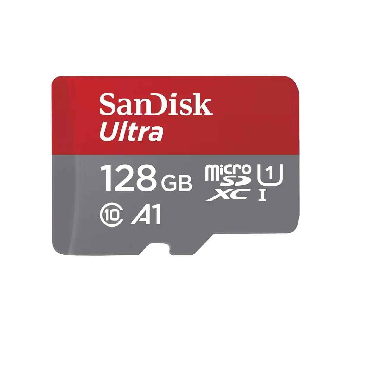 SanDisk 128GB Ultra MicroSDXC For Chromebook UHS-I Card + SD Adapter (For Smartphones And Tablets, A1, Class 10, U1, Full HD Videos, Up to 140MB/s Read Speed)