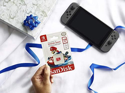 SanDisk MicroSDXC-Kaart Voor Nintendo Switch 128 GB (V30, U3, C10, A1, Leessnelheden Tot 100 MB/s, Van Meerdere Games)