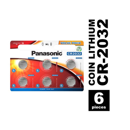 Panasonic 2452 lithium-knoopcel CR2032 6er Pack zilver