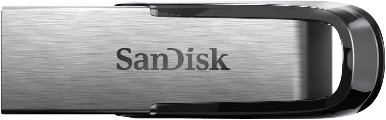 SanDisk Ultra Flair USB 3.0 Flash Drive 32 GB (Robuuste En Stijlvolle Metalen Behuizing, Wachtwoordbeveiliging, 150 MB/s Lezen) Blauw