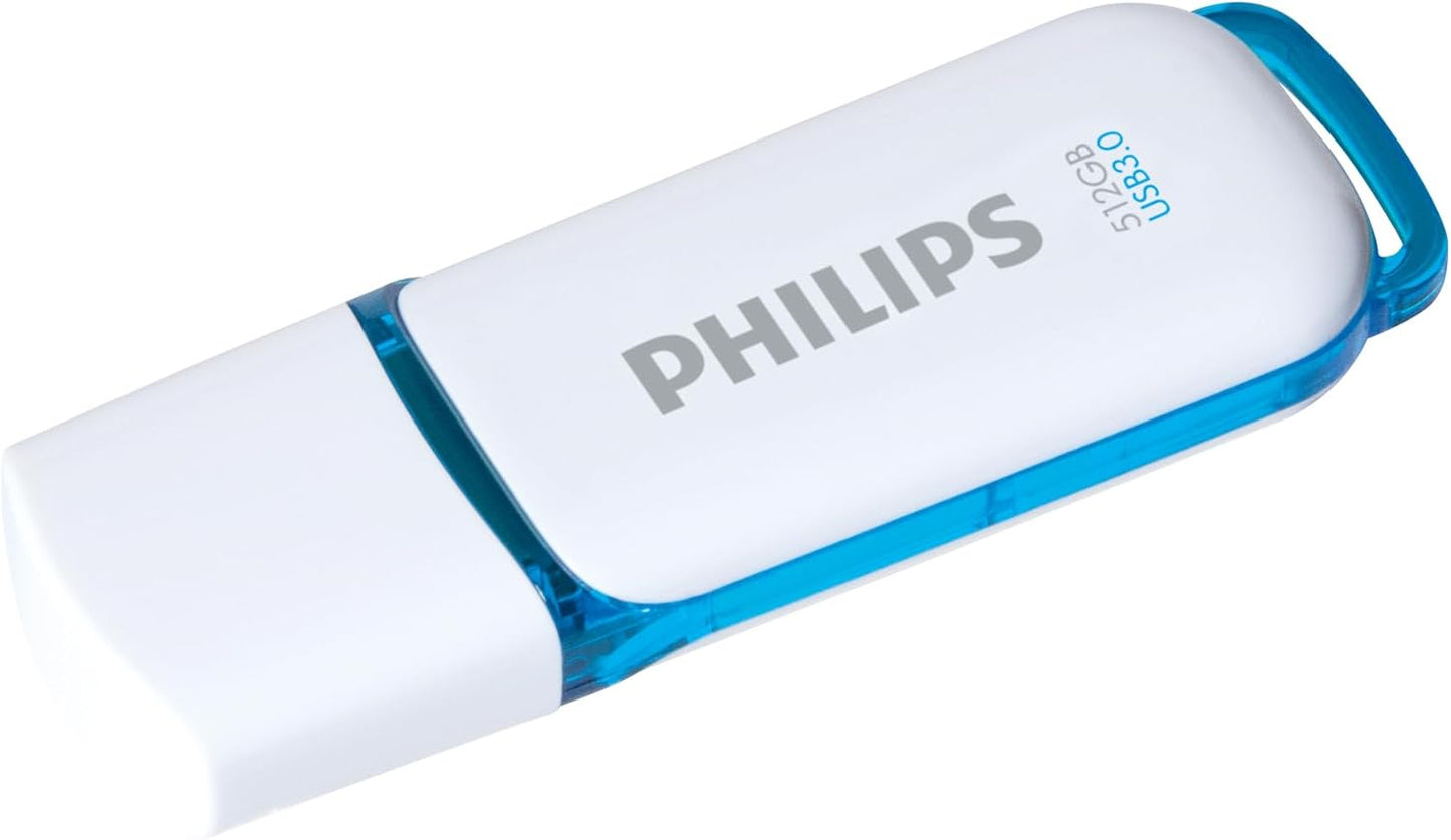 Philips Snow Edition Super Speed 3.0 USB flash drive 8 GB voor PC, laptop, computer, leessnelheid tot 100 MB/s