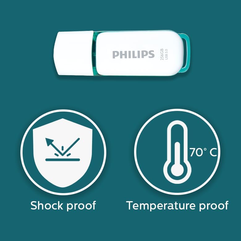 Philips Snow Edition Super Speed 3.0 USB flash drive 8 GB voor PC, laptop, computer, leessnelheid tot 100 MB/s