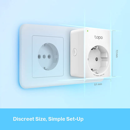 TP-link Tapo Smart WiFi-stopcontact Tapo P110 met energieverbruiksregeling, smart home Alexa-stopcontact, werkt met Alexa, Google Home, spraakbesturing, toegang op afstand, geen hub nodig, mini