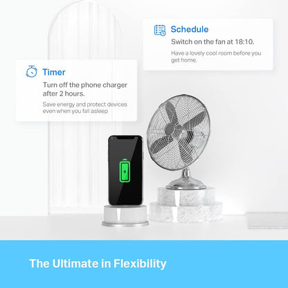TP-link Tapo Smart WiFi-stopcontact Tapo P110 met energieverbruiksregeling, smart home Alexa-stopcontact, werkt met Alexa, Google Home, spraakbesturing, toegang op afstand, geen hub nodig 4-pack, Wit