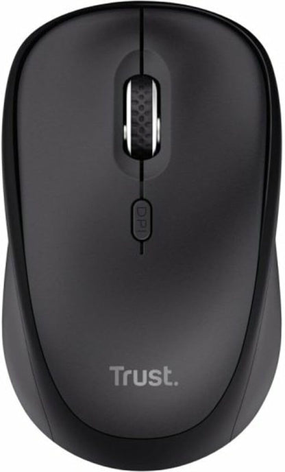 Trust Ymo II Pack Wireless Keyboard & Mouse, Spanish QWERTY Keyboard, Silent Keys, Low Profile Keys, Leak-proof, USB Receiver, Windows, Mac, PC, Laptop, Black
