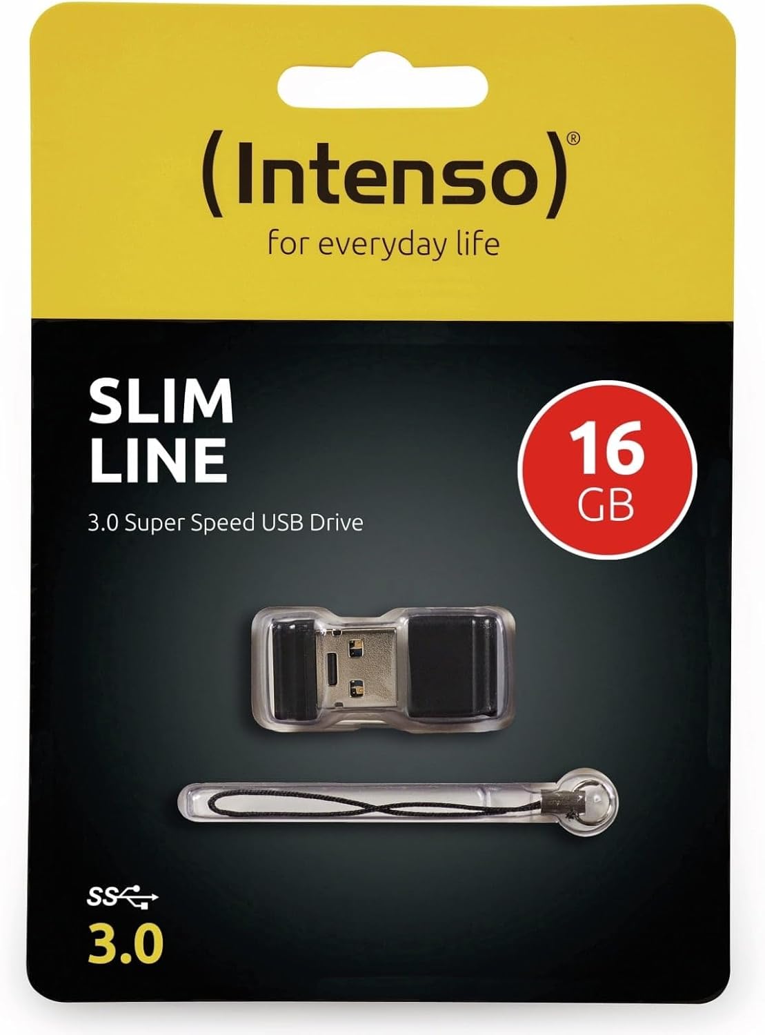 Intenso Slim Line USB - stick 16 GB USB 3.0 Zwart 3532470 - NLMAX