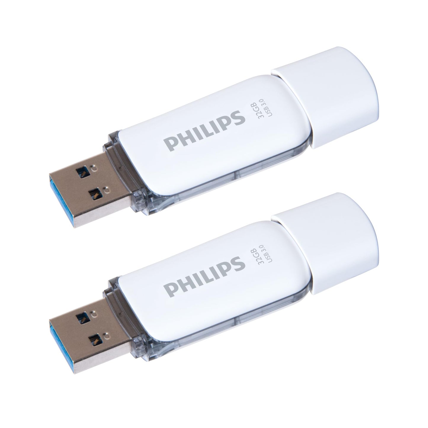 Philips Snow Edition Super Speed 3.0 USB Flash Drive 2x 32GB for PC, Laptop, Computer, Reading Speed up to 100MB/s
