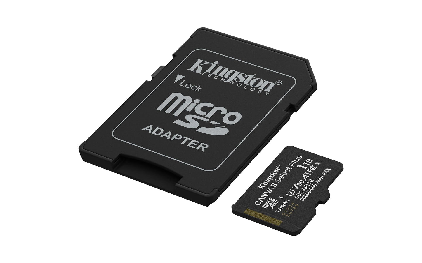 Kingston Canvas Select Plus microSD Memory Card 1TB microSDXC Gen3 150MB/s A1 Card + Adapter - SDCS3/1TB