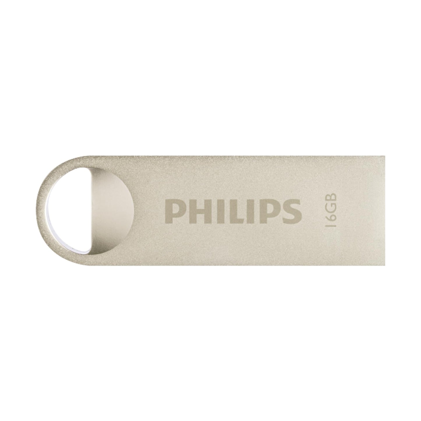 Philips Moon Edition High Speed 2.0 USB-stick 16 GB voor PC, laptop, computer, leessnelheid tot 20 MB/s, aluminium, sleutelhanger