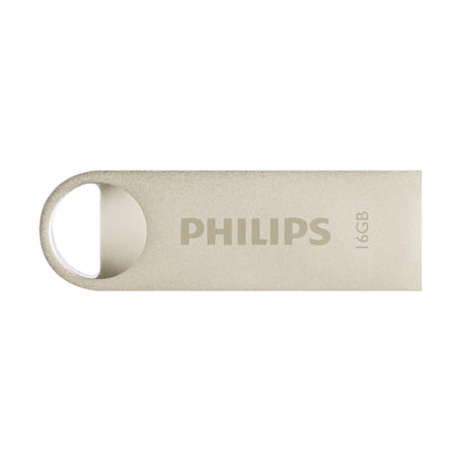 Philips Moon Edition High Speed 2.0 USB-stick 16 GB voor PC, laptop, computer, leessnelheid tot 20 MB/s, aluminium, sleutelhanger