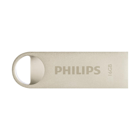 Philips Moon Edition High Speed 2.0 USB-stick 16 GB voor PC, laptop, computer, leessnelheid tot 20 MB/s, aluminium, sleutelhanger