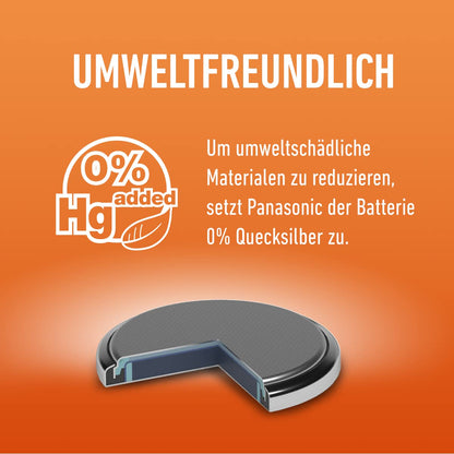 Panasonic 2452 lithium-knoopcel CR2032 6er Pack zilver