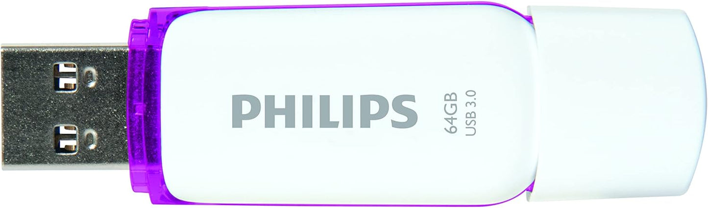 Philips Snow Edition Super Speed 3.0 USB flash drive 8 GB voor PC, laptop, computer, leessnelheid tot 100 MB/s