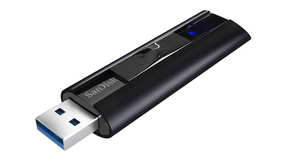 SanDisk Extreme PRO USB 3.2 Solid State-Flashdrive 256 GB (Draagbare En Betrouwbare, Leessnelheden Tot 420 MB/s, Behuizing Van Aluminium, Versleutelingssoftware) Zwart