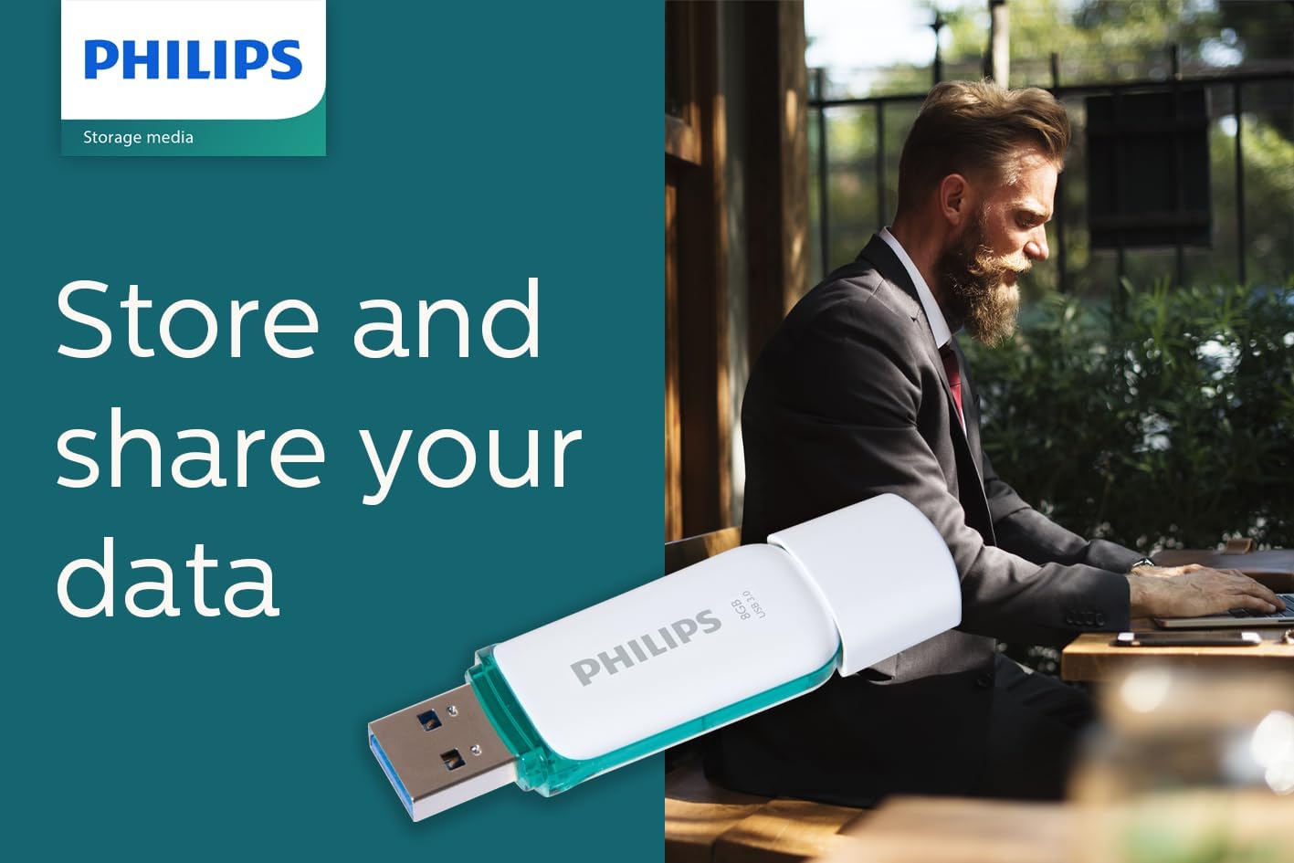 Philips Snow Edition Super Speed 3.0 USB flash drive 8 GB voor PC, laptop, computer, leessnelheid tot 100 MB/s