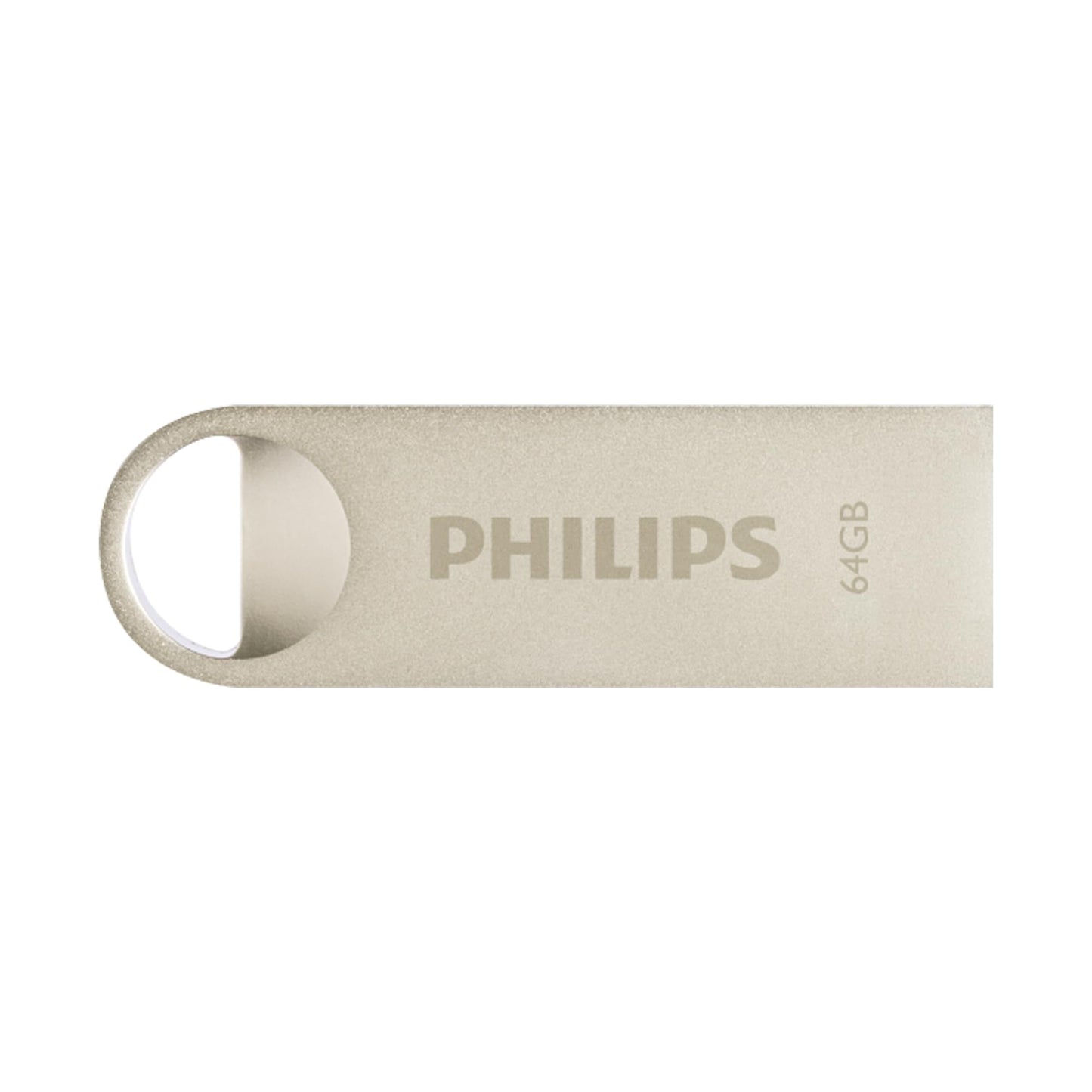 Philips Moon Edition High Speed 2.0 USB-stick 64 GB voor PC, laptop, computer, leessnelheid tot 20 MB/s, aluminium, sleutelhanger