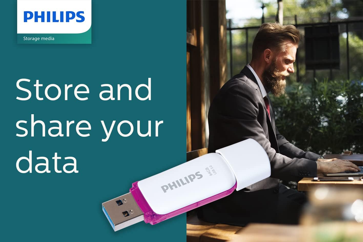 Philips Snow Edition Super Speed 3.0 USB flash drive 8 GB voor PC, laptop, computer, leessnelheid tot 100 MB/s