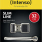 Intenso Slim Line USB - stick 16 GB USB 3.0 Zwart 3532470 - NLMAX