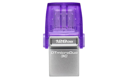 Kingston DataTraveler microDuo 3C USB-flashstation 128GB USB Gen 3 Type-C en Type-A - DTDUO3CG3/128GB
