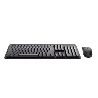 Trust Ody II Wireless Keyboard and Mouse Set Dutch QWERTY Layout, Silent Keys and Mouse Buttons, Wireless Keyboard and Mouse, Spill Proof Keyboard for PC, Computer, Laptop, Mac - Black