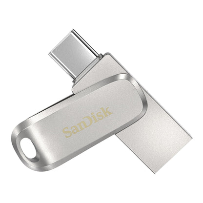 SanDisk Ultra Dual Drive Luxury USB Type-C Flash Drive 256GB (USB 3.0 Gen 1, Read Speeds Up to 400MB/s, Password Protection, Auto Backup) Silver