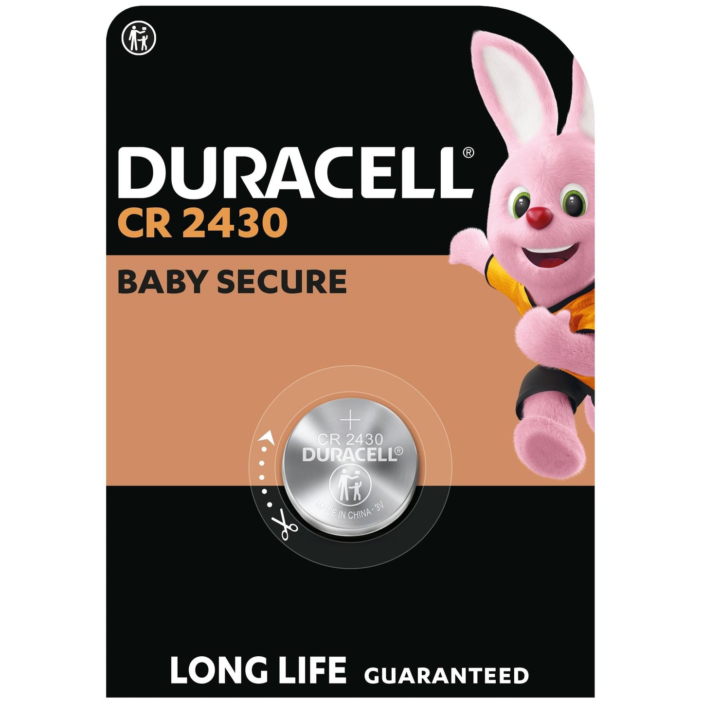 Duracell Silver Oxide Battery 1.5 V, Batteries for Watches DL2430 Size 2430 metallic 1